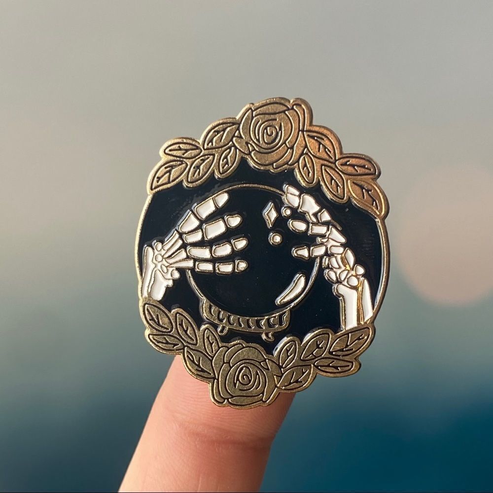 Death’s Crystal Ball Enamel Pin/ Brooch Lapel